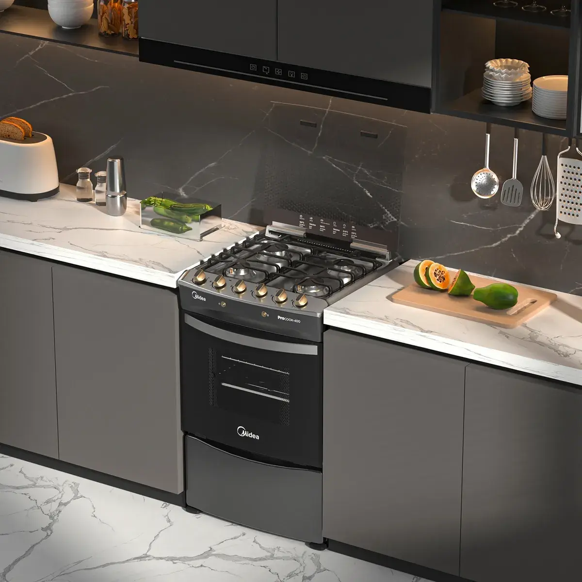 Cocina a gas 4 quemadores - imagen 5